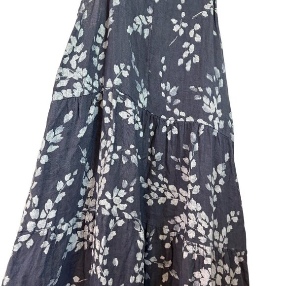 Anthropologie | Luisa Perla 100% Linen Midi Length High Neckline Dress Size S - Picture 11 of 14